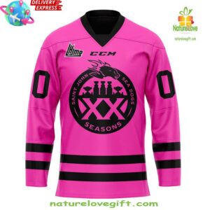 Saint John Sea Dogs Pink In The Rink Special Hockey Jersey
