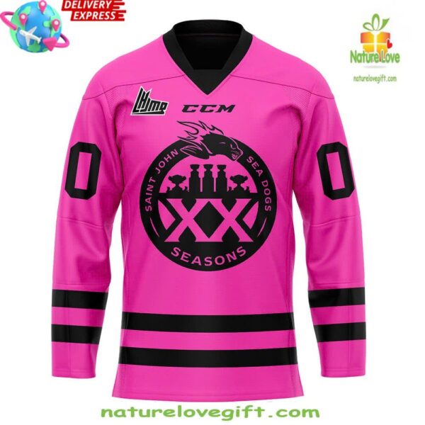 Hockey Jersey Saint John Sea Dogs Pink In The Rink Special