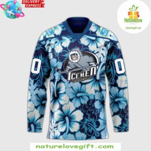 Jacksonville Icemen Season Worn Warm Up 2025 Hockey Jersey InspirDG 2