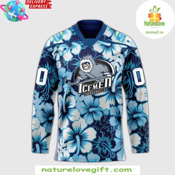 Jacksonville Icemen 2025 Game Worn Hockey Jersey Warm Up