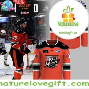 Kansas City Mavericks 2025 Kelly Cup Playoffs Official Hockey Jersey InspirDG 1