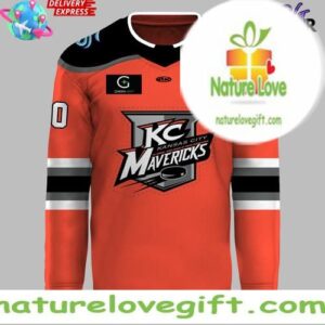 Kansas City Mavericks 2025 Kelly Cup Playoffs Official Hockey Jersey InspirDG 2