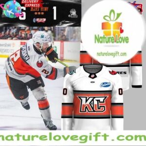 Kansas City Mavericks 2025 Kelly Cup Playoffs Hockey Jersey White
