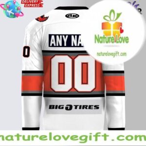 Kansas City Mavericks 2025 Kelly Cup Playoffs Official White Hockey Jersey InspirDG 3
