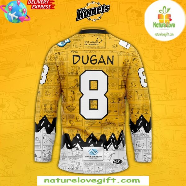 Komets 75th Anniversary Hockey Jersey Fort Wayne Peanuts