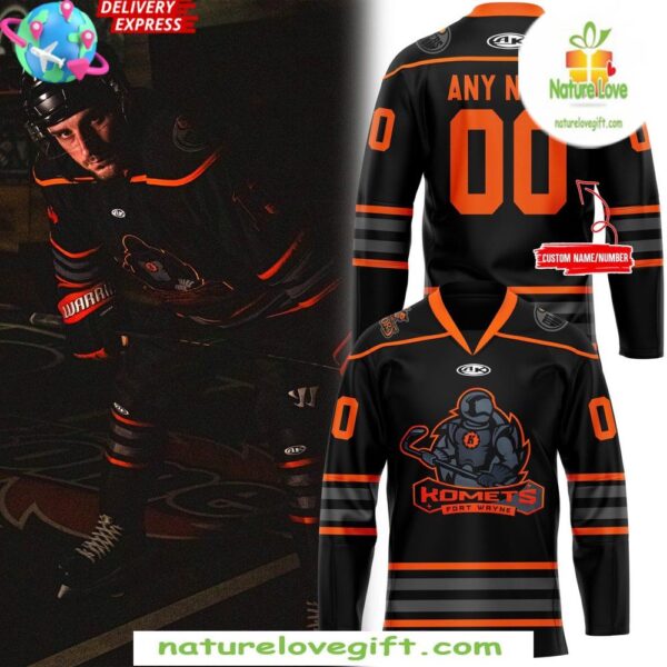 Komets Blackout Night 2025 Hockey Jersey Fort Wayne