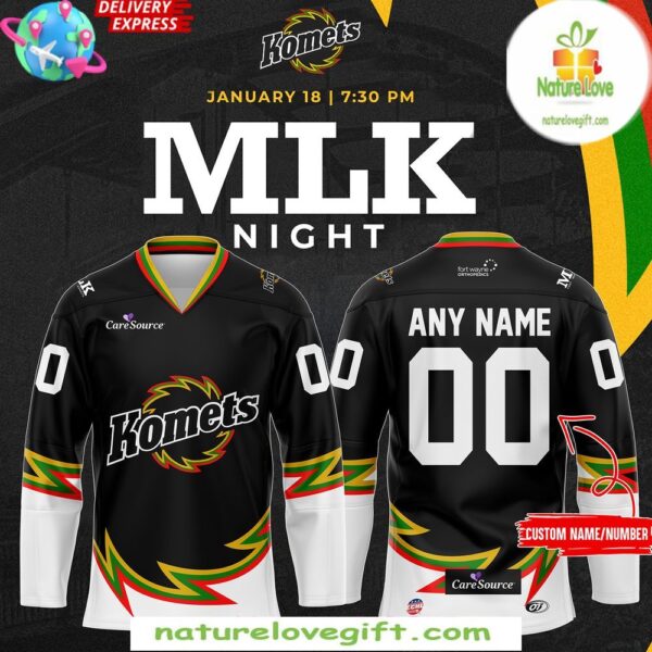 Komets Hockey Jersey 2025 MLK Night Fort Wayne Special