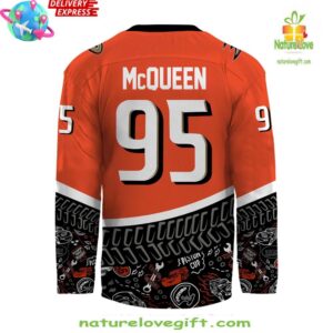 2025 Lightning McQueen x Anaheim Ducks Special Hockey Jersey InspirDG 3