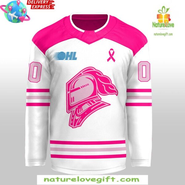 London Knights Pink Hockey Jersey 2025 In The Rink