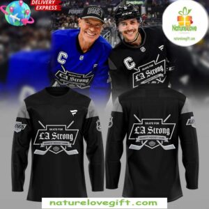 Los Angeles Kings 2025 Black Jersey LA Strong Hockey