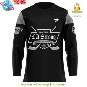 Los Angeles Kings LA Strong 2025 Black Jersey