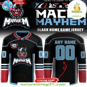 Macon Mayhem 2025 Home Hockey Jersey Game Day