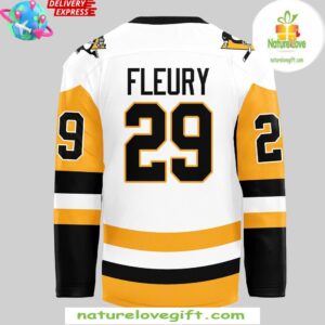 Pittsburgh Penguins Marc Andre Fleury Special White Hockey Jersey