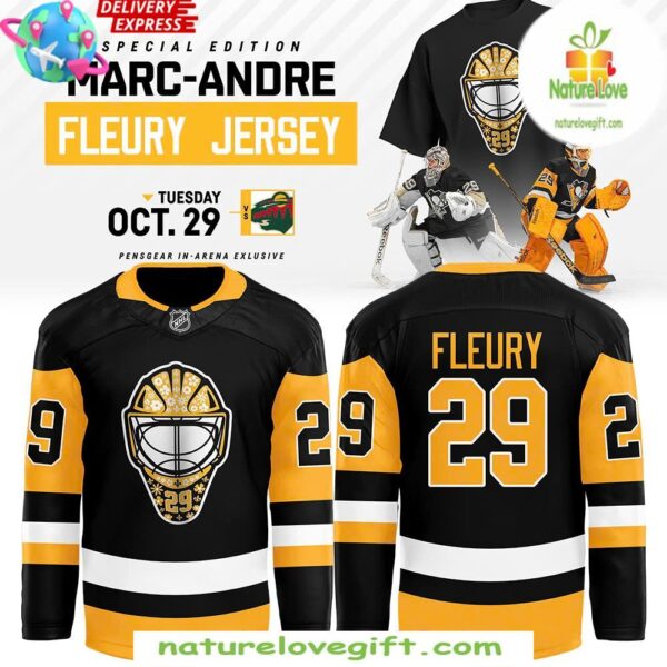 Marc-Andre Fleury Pittsburgh Penguins Hockey Jersey