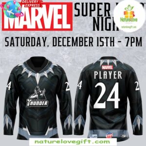 Marvel Super Hero Night 2025 Adirondack Thunder Hockey Jersey