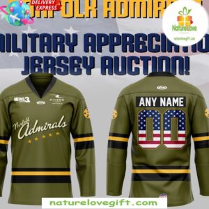 Norfolk Admirals Military Appreciation Special Hockey Jersey