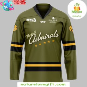 Norfolk Admirals Military Appreciation Special Hockey Jersey