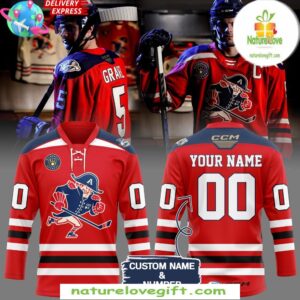 Milwaukee Admirals 2025 Red Alternate Hockey Jersey