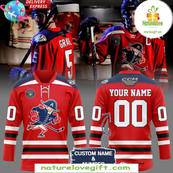 Milwaukee Admirals 2025 Red Alternate Hockey Jersey