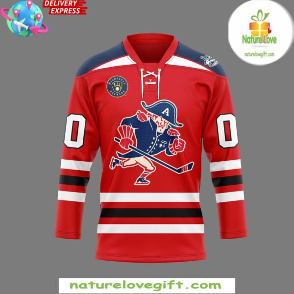 Milwaukee Admirals 2025 Red Alternate Hockey Jersey