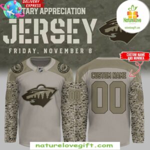 Minnesota Wild 2025 Military Appreciation Hockey Jersey