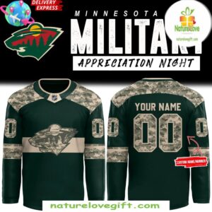 Minnesota Wild 2025 Military Jersey Hockey Appreciation Night