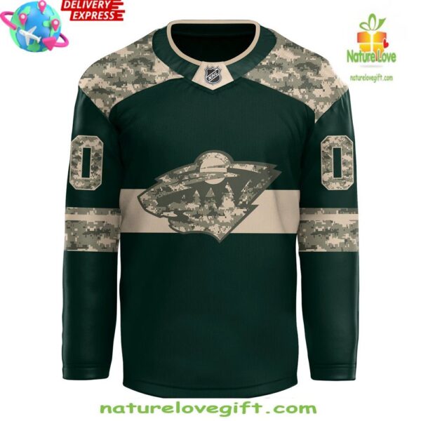Minnesota Wild 2025 Military Jersey Hockey Appreciation Night