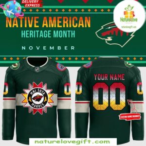 Minnesota Wild 2025 Native American Heritage Hockey Jersey