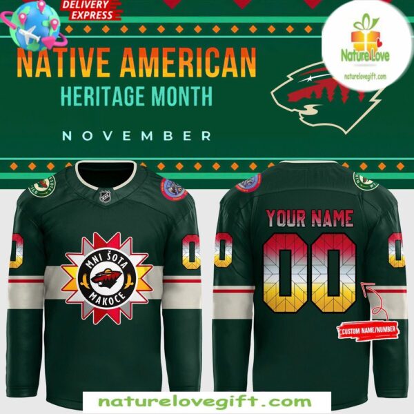 Minnesota Wild 2025 Native American Heritage Hockey Jersey