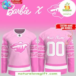 Minnesota Wild Barbie Night 2025 Hockey Jersey NHL Fan Gear