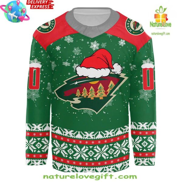 Minnesota Wild Christmas Hockey Jersey Holiday Special