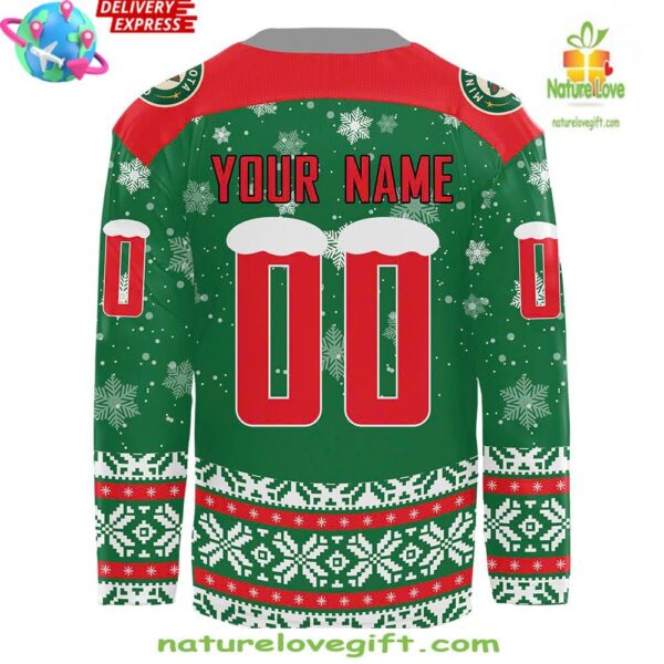 Minnesota Wild Christmas Hockey Jersey Holiday Special
