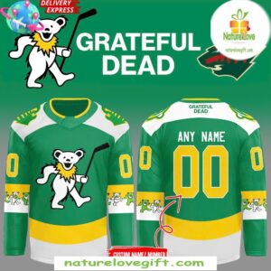 Minnesota Wild Grateful Dead 2025 Hockey Jersey