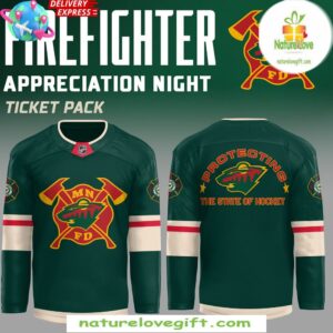 Minnesota Wild Hockey Jersey Firefighter Appreciation Night