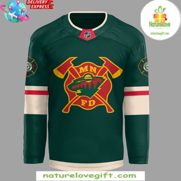 Minnesota Wild Hockey Jersey Firefighter Appreciation Night