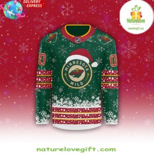 Minnesota Wild NHL Merry Christmas 2024 Hockey Jersey