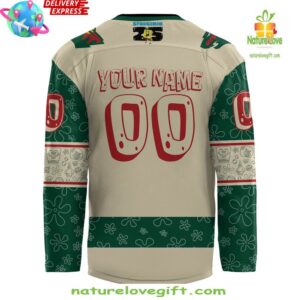 Minnesota Wild Spongebob 25th Anniversary Custom Hockey Jersey