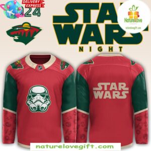Minnesota Wild Star Wars Night 2025 Red Hockey Jersey