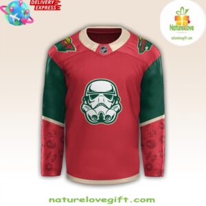 Minnesota Wild x Star Wars Night 2024 Red Hockey Jersey