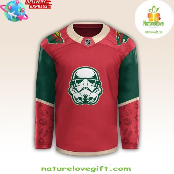 Minnesota Wild Star Wars Night 2025 Red Hockey Jersey