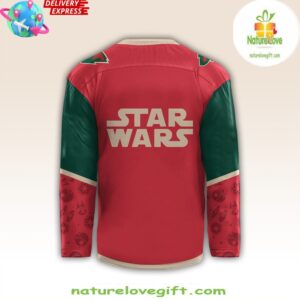 Minnesota Wild x Star Wars Night 2024 Red Hockey Jersey