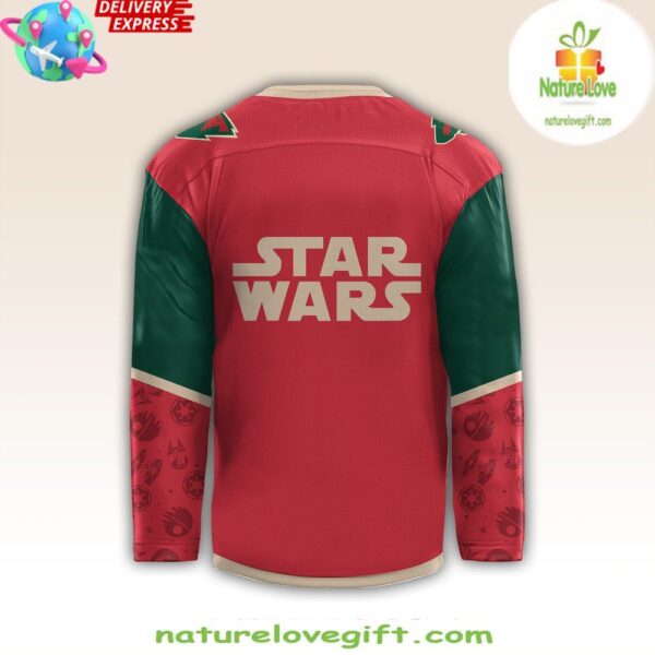 Minnesota Wild Star Wars Night 2025 Red Hockey Jersey