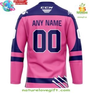 Moncton Wildcats Pink in the Rink 2025 Hockey Jersey