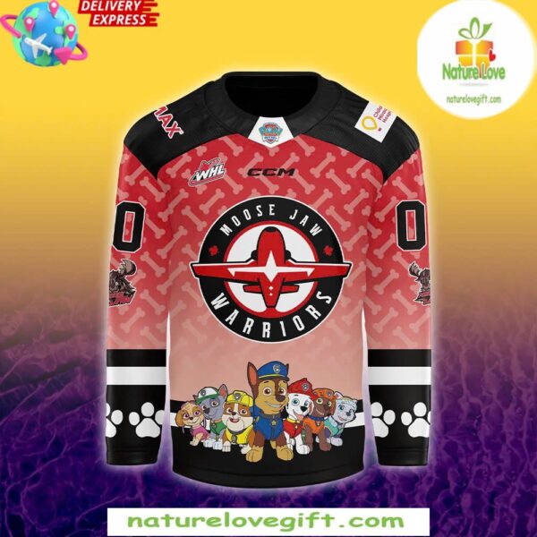 Moose Jaw Warriors PAW Patrol Jersey 2025 Hockey Night