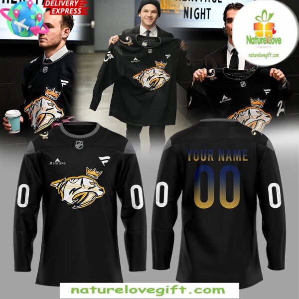 Nashville Predators 2025 Black Music Heritage Night Jersey NHL