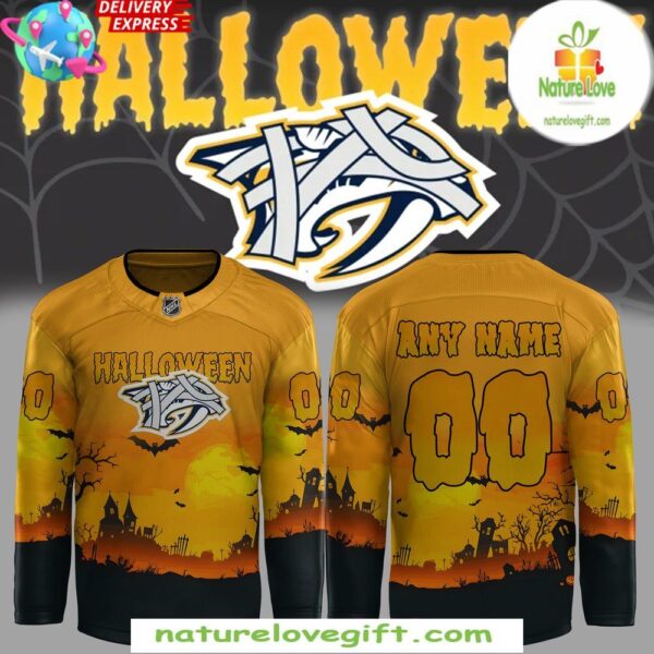Nashville Predators 2025 Halloween Hockey Jersey Special Edition