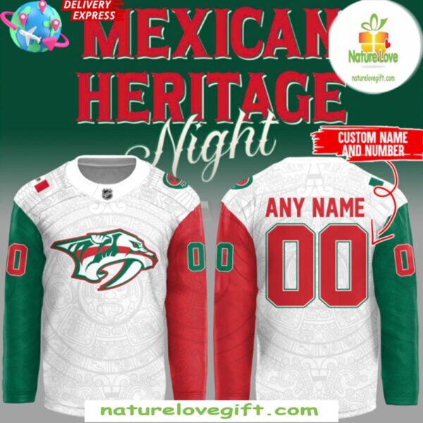 Nashville Predators 2025 Mexican Heritage Night Hockey Jersey