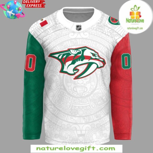 Nashville Predators 2025 Mexican Heritage Night Hockey Jersey