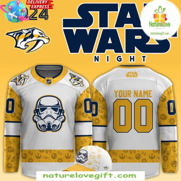 Nashville Predators Star Wars Night 2025 Hockey Jersey Custom