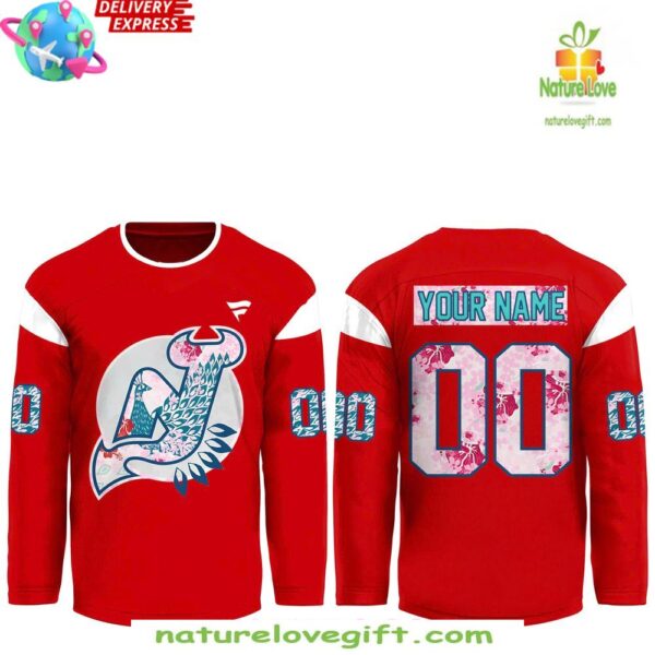 New Jersey Devils 2025 Asian Pacific Heritage Hockey Jersey Red